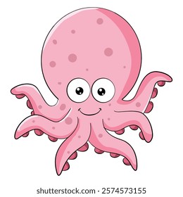 Octopus isolated on white background