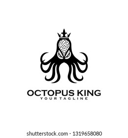 OCTOPUS KING mascot logo design
