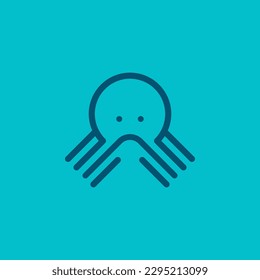 octopus line logo design inspiration