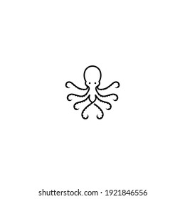 octopus line logo vector icon download