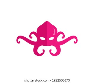Octopus logo animal vector icon 