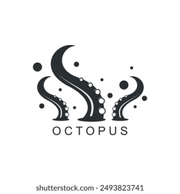 Octopus logo design idea with creative abstract concept