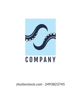 Octopus logo design idea with creative abstract concept