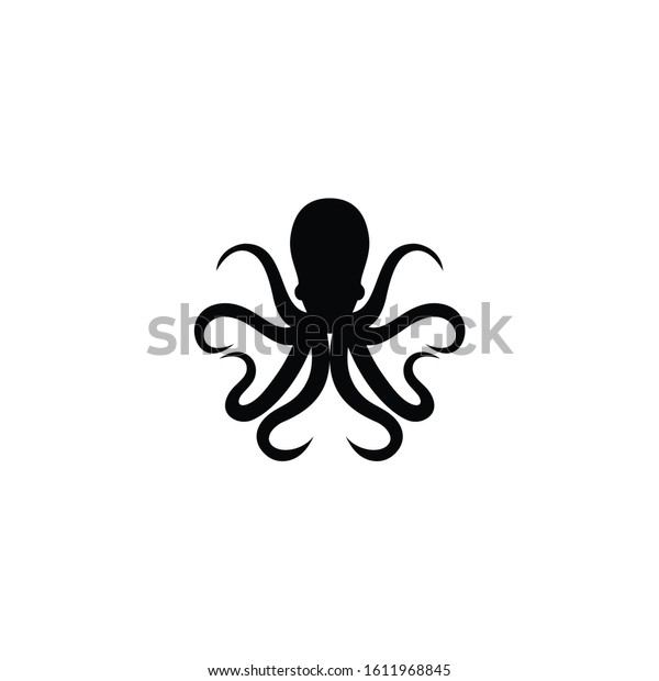 Octopus Logo Design Isolated Octopus On Stock Vector (Royalty Free ...