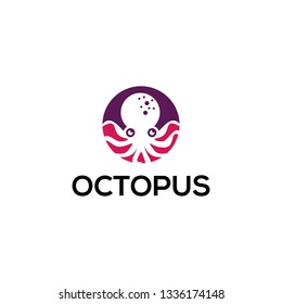 Octopus Logo Design for Sign and Badge