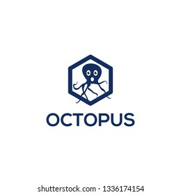 Octopus Logo Design for Sign and Badge