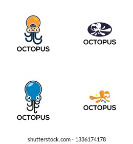 Octopus Logo Design for Sign and Badge