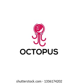Octopus Logo Design for Sign and Badge