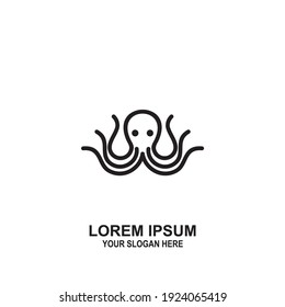 Octopus Logo Design Unique minimalist Octopus logo concept, suitable for the entertainment industry, online shops, sports, you can also use for humans.