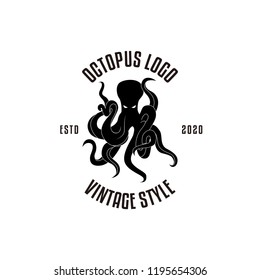 Octopus logo design vector