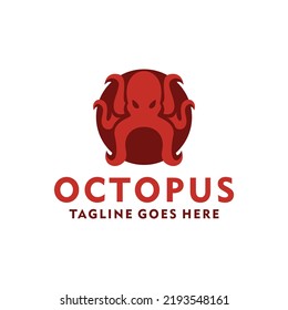 octopus logo Design vector aquatic underwater symbol