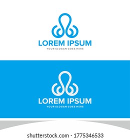Octopus Logo Design Vector Illustrator