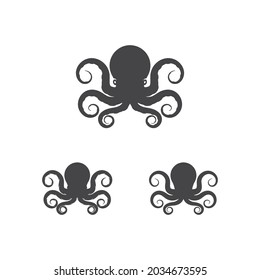 Octopus logo design vector template