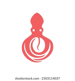 Octopus logo design vector template