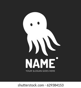 Octopus, logo design vector template. 