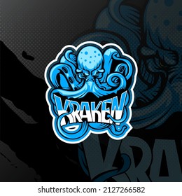 Octopus logo for esport, sport, or game team mascot.