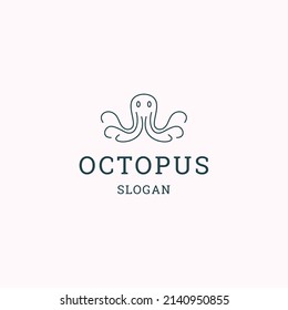 Octopus logo icon design template vector illustration