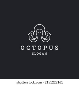 Octopus logo icon design template vector illustration