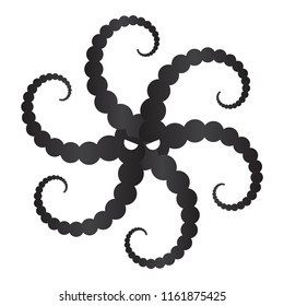 Octopus logo icon design. Vector illustration.
