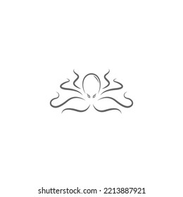Octopus logo icon illustration template