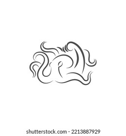 Octopus logo icon illustration template