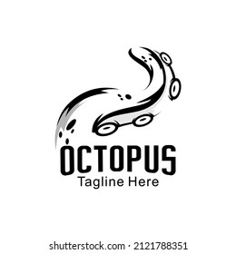 octopus logo illustration vector, animal logo