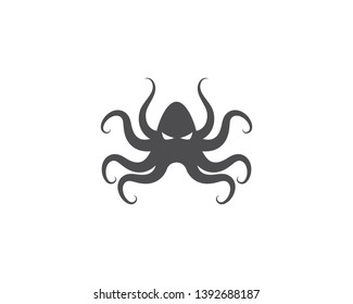 Octopus logo ilustration vector template