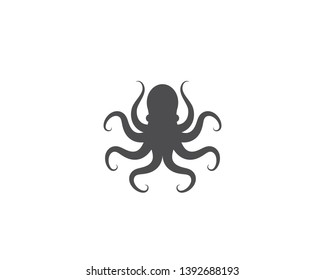 Octopus logo ilustration vector template