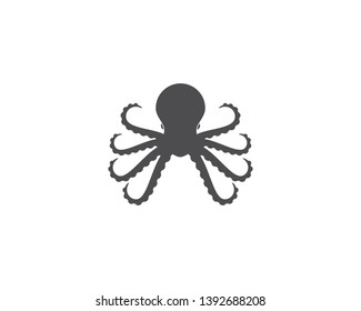 Octopus logo ilustration vector template