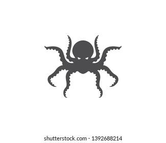 Octopus logo ilustration vector template