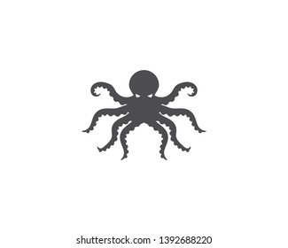 Octopus logo ilustration vector template