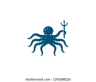 Octopus logo ilustration vector template