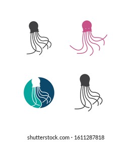 Octopus logo ilustration vector template