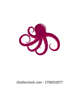 Octopus logo ilustration vector template