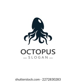 Octopus logo image design icon illustration animal vector