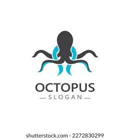 Octopus logo image design icon illustration animal vector