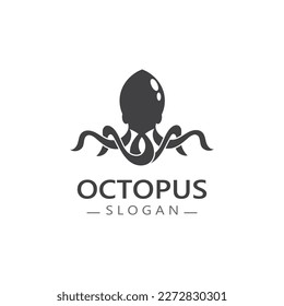 Octopus logo image design icon illustration animal vector