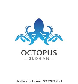 Octopus logo image design icon illustration animal vector