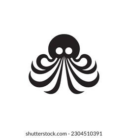 Octopus logo. Octopus isolated on white background