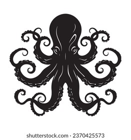 Octopus logo. Isolated octopus on white background
