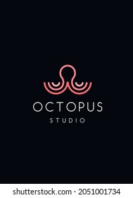 Octopus logo on a dark background