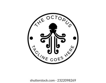 Octopus Logo, Simple Octopus Vector Logo Design