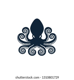 Octopus Logo Stock Vector