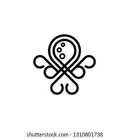 Octopus Logo Stock Vector