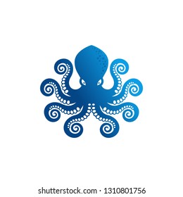 Octopus Logo Stock Vector