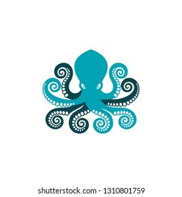 Octopus Logo Stock Vector