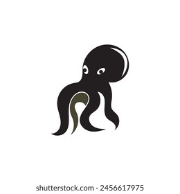 Octopus logo or symbol icon illustration design template