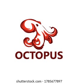Octopus Logo Template Design Vector