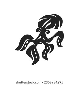 octopus logo template Isolated. Brand Identity. Icon Abstract Vector graphic