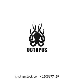 octopus logo template silhouette